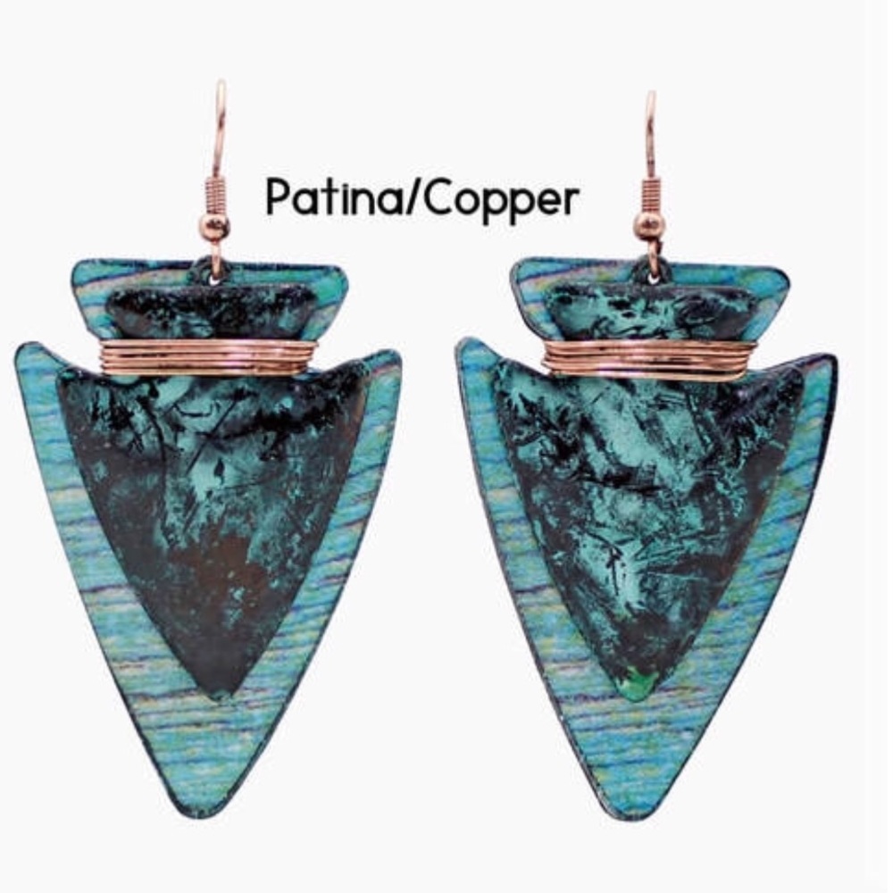 Turquoise Arrowhead Earrings